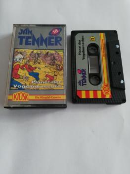 Jan Tenner Folge 18 Planet der Vogelmenschen 4-fach Schwarz geschraubt Schwarz mit Grauen Aufkleber 4.27718 CD Kiosk(Innencover minimal bemalt)